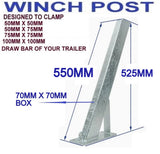 WINCH POST-525MM TALL  FOR BOAT TRAILERS