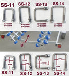 M12 X Fully Galvanized ' U ' Bolts For All Sizes Cross Bar/ Tube/Cross Section.