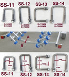 M12 X Fully Galvanized ' U ' Bolts For All Sizes Cross Bar/ Tube/Cross Section.