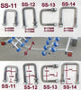 M12 X Fully Galvanized ' U ' Bolts For All Sizes Cross Bar/ Tube/Cross Section.