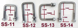 M12 X Fully Galvanized ' U ' Bolts For All Sizes Cross Bar/ Tube/Cross Section.