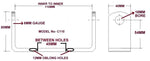 Keel Rollers-100mm Or 115mm Long For Boat Trailers With 'C' Bracket