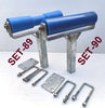 Super Heavy-Duty Polyethylene Rollers With ""T"" Brackets For Boat Trailer