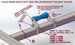 Super Heavy-Duty 285mm Or 290mm Keel Roller Bracket With Rubber Rollers