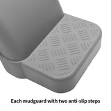 2x POLYETHYLENE MUDGUARD + 2 x HEAVY DUTY BRACKET FRAME TO SUIT 13"& 14" WHEELS