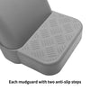 2x POLYETHYLENE MUDGUARD + 2 x HEAVY DUTY BRACKET FRAME TO SUIT 13"& 14" WHEELS