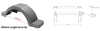 2x POLYETHYLENE MUDGUARD + 2 x HEAVY DUTY BRACKET FRAME TO SUIT 13"& 14" WHEELS