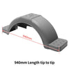 2x POLYETHYLENE MUDGUARD + 2 x HEAVY DUTY BRACKET FRAME TO SUIT 13"& 14" WHEELS