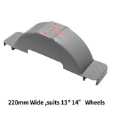 POLYETHYLENE MUDGUARD X 2 FOR 13' Or 14" WHEELS