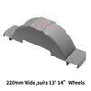 2x POLYETHYLENE MUDGUARD + 2 x HEAVY DUTY BRACKET FRAME TO SUIT 13"& 14" WHEELS