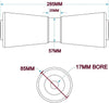 KEEL ROLLERS-285MM WITH 17MM BORE