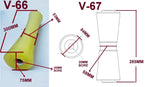 KEEL ROLLER--285MM OR 300MM POLYURETHINE ROLLERS FOR BOAT TRAILERS WITH 20MM BORE/19MM S/STEEL SHAFT & 2 X END CAPS.