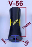 KEEL POLYURETHANE ROLLERS -150MM TO 155MM WITH 'C' BRACKET AND 'U' BOLTS