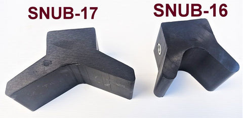 SNUB-16 OR SNUB-17 FOR BOAT TRAILERS MADE FROM HARDENED RUBBER.