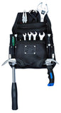 SINGLE LEATHER RIGGER POUCH WITH 2X STEEL HAMMER HOLDER AND HEAVY DUTY TOOL BELT