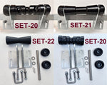 KEEL POLYURETHINE ROLLERS WITH END CAPS & EXTENDED HEAVY DUTY BRACKET