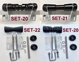 KEEL POLYURETHINE ROLLERS WITH END CAPS & EXTENDED HEAVY DUTY BRACKET