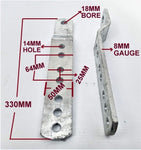 KEEL ROLLER-ADJUSTABLE BRACKET ASSEMBLY WITH 108MM OR 102MM POLYURETHANE ROLLER