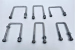 M12 X FULLY GALVANIZED ' U ' BOLTS FOR ALL SIZES CROSS BAR/ TUBE/CROSS SECTION.