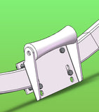 KEEL ROLLER SUPER HEAVY DUTY BRACKET+POLYURETHINE ROLLERS+END CAPS +16MM OR 19MM SHAFTS FOR BOATTRAILERS