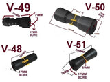 KEEL- 200MM POLYURETHANE ROLLER WITH 'T' BRACKET AND 2 X END CAPS