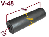 KEEL ROLLER SUPER HEAVY DUTY BRACKET+POLYURETHINE ROLLERS+END CAPS +16MM OR 19MM SHAFTS FOR BOATTRAILERS