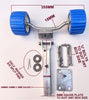 WOBBLE ASSEMBLY - SUPER HEAVY DUTY-2 X QUAD + 2 X DUAL FOR BOAT TRAILERS