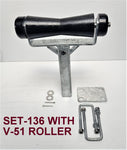 KEEL ROLLER WITH 'T' BRACKET AND END CAPS