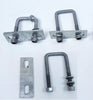 'U' BOLTS M10(10MM GAUGE) WITH 2 HOLE PLATE CLAMPS FOR BOAT TRAILERS