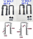 CLAMP PLATE FOR WOBBLY ROLLER SET WITH M12 'U' BOLTS TO CLAMP ANY BOX SIZE OF YOUR TRAILER.