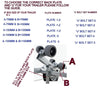 CLAMP PLATE FOR WOBBLY ROLLER SET WITH M12 'U' BOLTS TO CLAMP ANY BOX SIZE OF YOUR TRAILER.