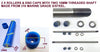 BOAT TRAILER GLIDER KIT - SELF CENTRING KIT -1 OR KIT-2 WITH POLYURETHANE ROLLER AND 19MM SHAFT  & 3 -HOLE BRACKET FOR LARGE AND MEDIUM BOATS.