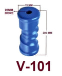 KEEL ROLLER- POLYETHYLENE WITH 19MM SHAFT