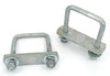 M12 X FULLY GALVANIZED ' U ' BOLTS AND 2 -HOLE BACKPLATE TO CLAMP ANY BOX SIZE