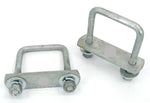 'U' BOLTS M10(10MM GAUGE) WITH 2 HOLE PLATE CLAMPS FOR BOAT TRAILERS