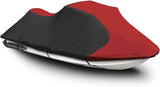 Jet Ski Cover Waterproof Marine Grade 600D Heavy Duty Red/Black (Two seaters) .