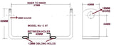 KEEL-POLYURATHINE ROLLER WITH 'U" BOLTS AND BACKPLATE KIT FOR BOAT TRAILER