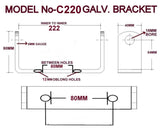 KEEL ROLLER BRACKETS 220MM OR 315MM OR 320MM 'C' SHAPE