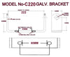 KEEL ROLLER BRACKETS 220MM OR 315MM OR 320MM 'C' SHAPE