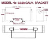 KEEL ROLLER BRACKETS 220MM OR 315MM OR 320MM 'C' SHAPE