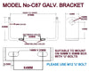 Keel Roller Brackets 87mm Or 97mm Or 110mm 'C' Shape