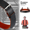 Heavy Duty Work Belt Leather Tool Belt Fits 32 to 46Inc. Waist with 4 Pcs loops.