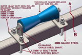 "T' BRACKET- Super Heavy-Duty 'T' Bracket Without Rollers For Boat Trailers.