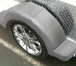 2x POLYETHYLENE MUDGUARD + 2 x HEAVY DUTY BRACKET FRAME TO SUIT 13"& 14" WHEELS