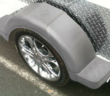 2x POLYETHYLENE MUDGUARD + 2 x HEAVY DUTY BRACKET FRAME TO SUIT 13"& 14" WHEELS