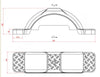 POLYETHYLENE MUDGUARD X 2 FOR 13' Or 14" WHEELS