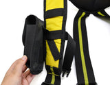 TOOL BELT PADDED SUSPENDERS/HARNESS WITH 4 X LOOPS, MAGNETIC PAD & DETACHABLE MOBILE PHONE BAG.