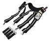 TOOL BELT-LEATHER DOUBLE POUCH TOOL BELT DOUBLE WITH 4 POCKETS SLIDABLE ON BELT