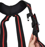 TOOL BELT PADDED SUSPENDERS/HARNESS WITH 4 X LOOPS, MAGNETIC PAD & DETACHABLE MOBILE PHONE BAG.