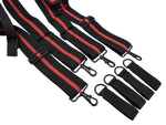 TOOL BELT PADDED SUSPENDERS/HARNESS WITH 4 X LOOPS, MAGNETIC PAD & DETACHABLE MOBILE PHONE BAG.